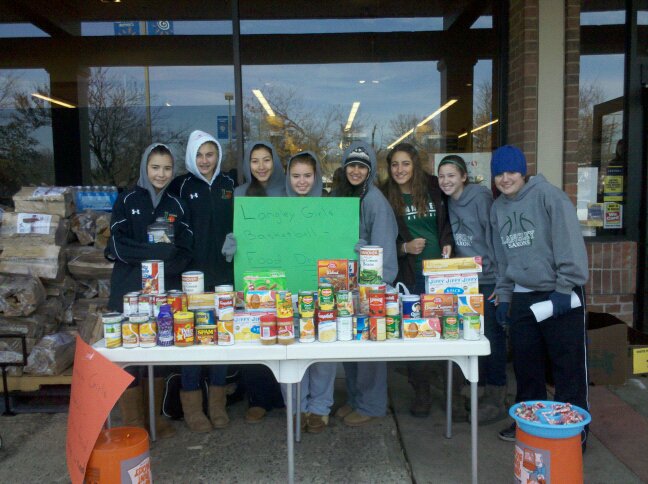 Girls Basketball Food Drive