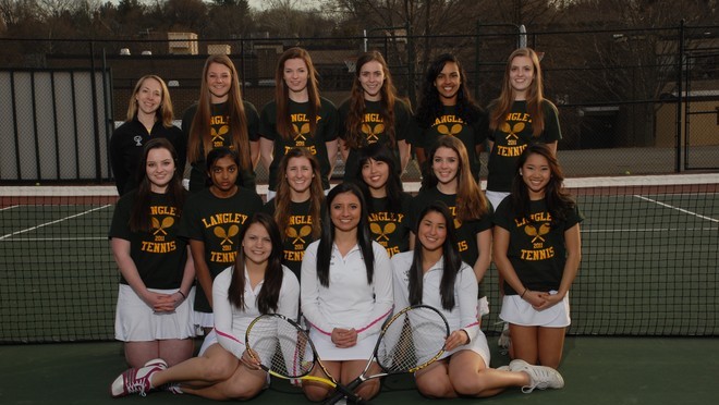 Girl's tennis district awards