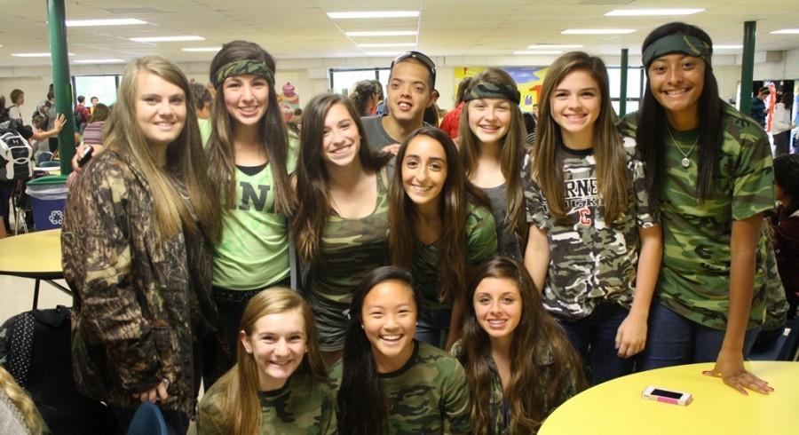 Students dress out for Camo Day