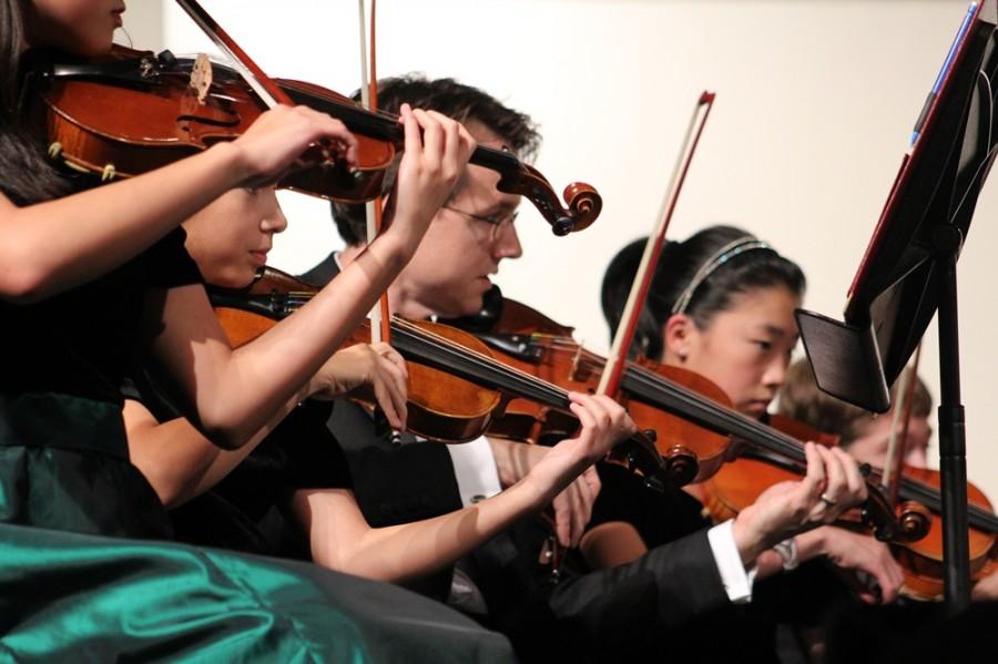 The Langley orchestra played traditional and pop Asian music.
