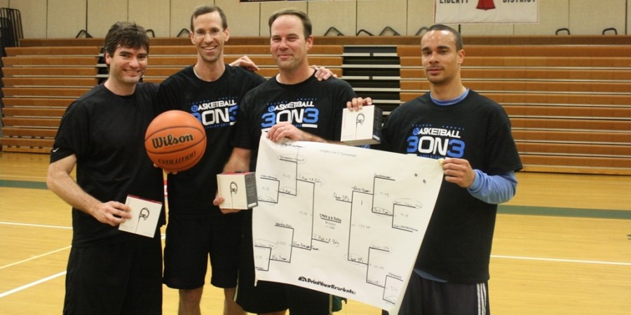 3 Men and a Baby team victorious in basketball tournament