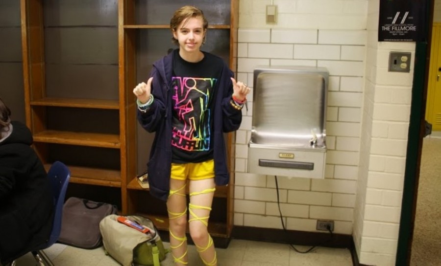 Students dress out for "Rave Wednesday"