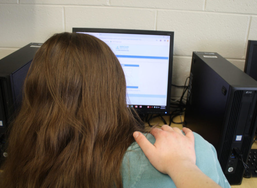 Parent monitors student logging into SIS (Student Information System) to see their child's grades. 