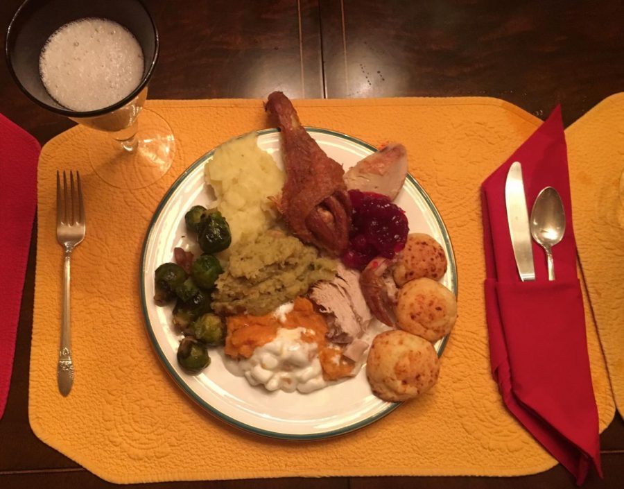 Dinner with family or friends is one of the most basic traditions many people undertake on Thanksgiving (Photo by Colleen Sherry).