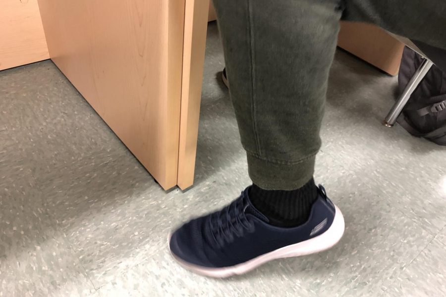 The infamous "leg bounce" is often gauged as an indicator of anxiety and has become synonymous with anxious students (Photo by Bogdanov).