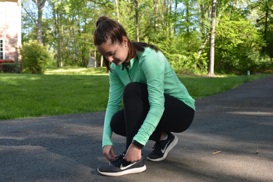 Coronavirus has forced many teens to get creative with how they maintain workouts (Photo by Greenblatt).