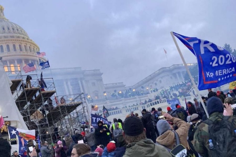 Pro-trump protestors flood the Capitol following President Trump’s rallying cries to ignore the official election results. It was hours until protesters were ushered out of the Capitol and its surrounding areas.