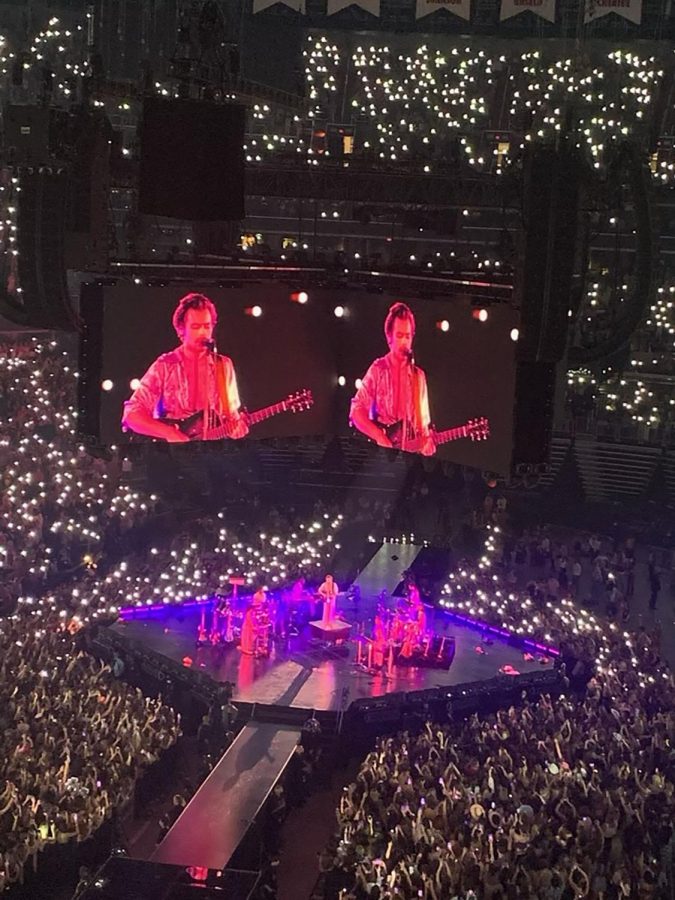 The Crowd at Harry Styles’ concert at the Capital One Center in DC. The fans were all singing and dancing together.